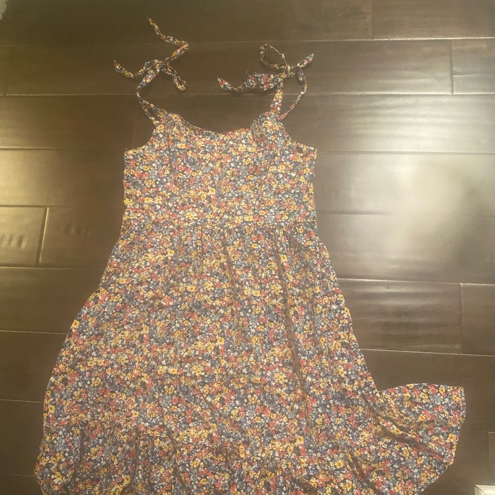 Old Navy Smocked Sundress in Orange and Blue